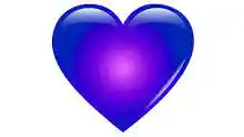 Blue heart emoji image