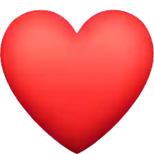 Red heart emoji image