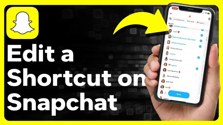 How to Edit Snapchat Shortcut (2024)