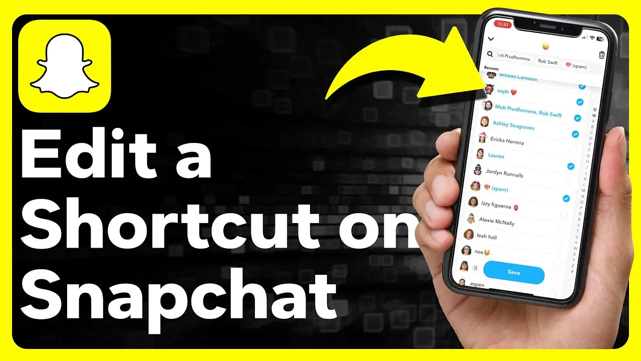 How to Edit Snapchat Shortcut