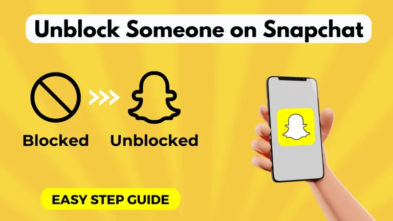 Unblock Someone on Snapchat